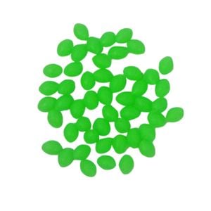 Swimerz 10x15mm Lumo Oval Beads, Green, 35 Pack