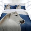 Just Home Snowy Horse Quilt Cover Set Queen