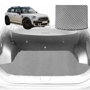 6D Diamond Car Boot Mat for MINI Countryman (F60)2017-2023-Cargo Mat-Grey-Outback GT