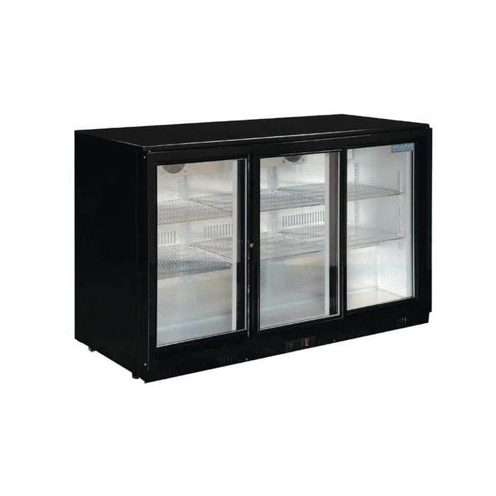Polar G-series Counter Back Bar Cooler With Sliding Doors 330ltr - Commercial Bar Fridges (gl006-a)