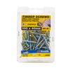 Zenith 10g x 40mm Hinge-long Thread Zinc Plated Timber Screws - 50 Pack