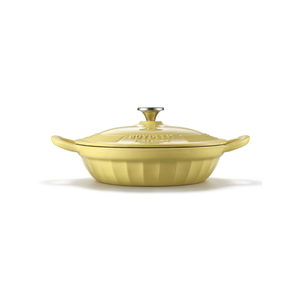 BUYDEEM CP581 Enameled Cast Iron Dutch Oven Yellow