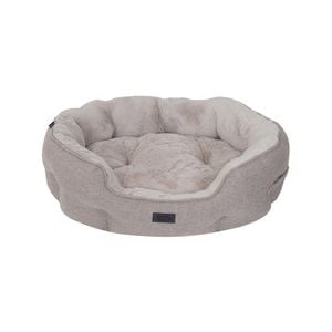 Baxter Bone Taupe Sofa Style Fabric Shell Bed - Medium