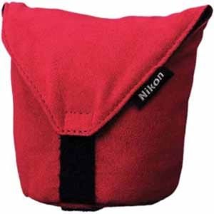 Nikon Cl-n101 (red) Lens Case For Nikon 1 10-30mm, 10mm, And 18.5mm Lenses