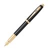 Sheaffer 100 Black Lacquer w/ Gold Fountain Pen (Fine)