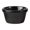 Ryner Ramekin Melamine Fluted Black 60ml Commercial Kitchenware