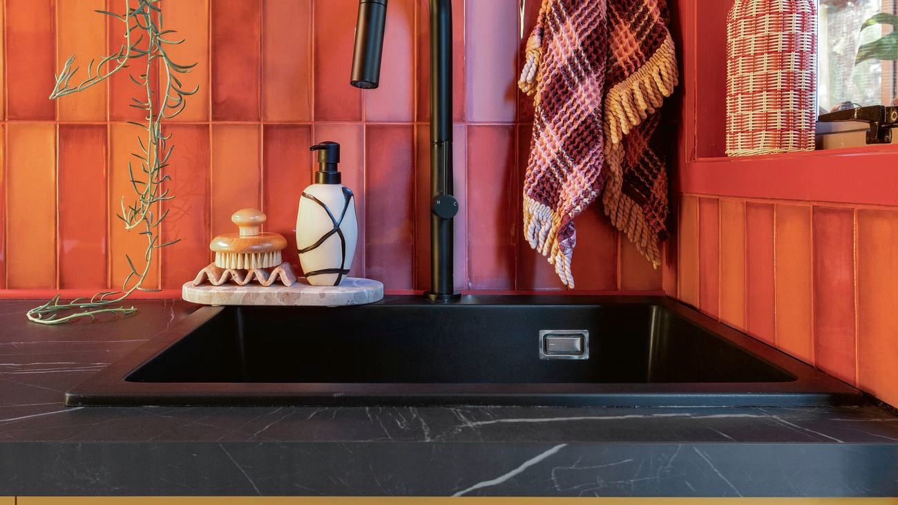 A laundry interior showcasing some of the latest trends.