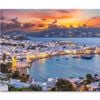 Embrace Warm Hues of Sunset in Mykonos  Print 100% Australian Made 75 x 50cm  (Stretched)