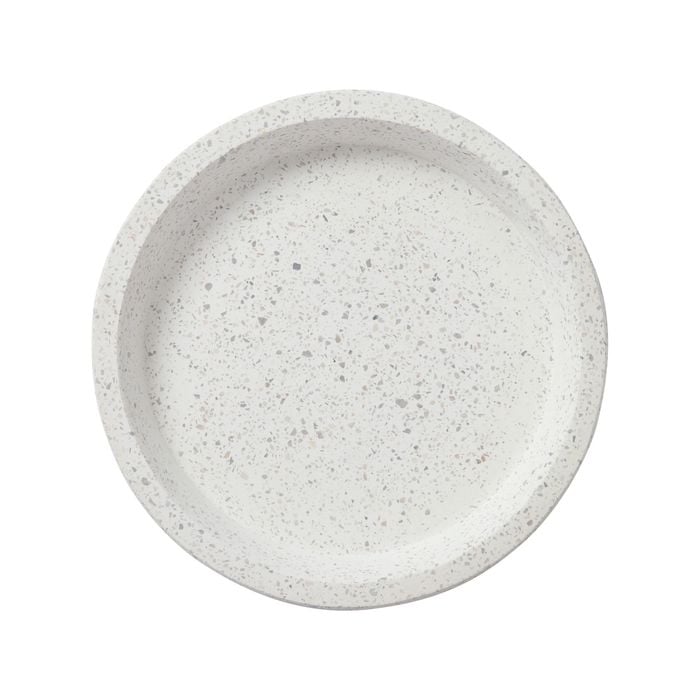 Northcote Pottery 47 x 47cm White Terrazzo Saucer