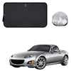 Front Windscreen Sun Shade for Mazda MX-5 2005 - 2015 (NC) - Standard 150 x 85 cm - Black