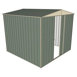 Build-a-Shed 2.3 x 2.3 x 2.3m Front Gable Single Sliding Door Shed - Green