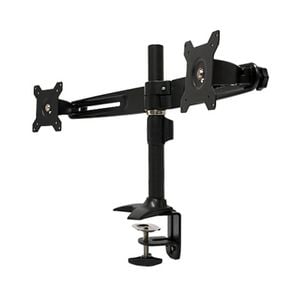Up to 24" Dual LCD Tilt Swivel PC Monitor Desktop Mount Stand Clamp Base VESA