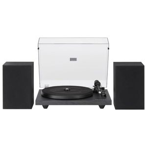 Crosley C62 Shelf System Turntable - Black (C62C-BK4) - Black | C62C-BK4