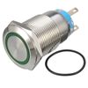PriceDumb 5 Pin 19mm 12V LED Light SPDT Latching ON OFF Push Button Momentary Switch Waterproof - Yellow