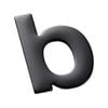 Sandleford 50mm Black Mode Self Adhesive House Letter B