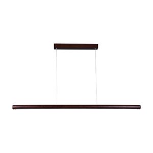 Lexi Lighting Freya CCT LED Pendant Light Large Walnut Wood 181cm