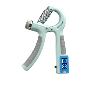 Adjustable Hand Grip Strengthener (5-60kg) – Wrist, Forearm & Hand Exerciser with Counter for Muscle Building-Sky Blue