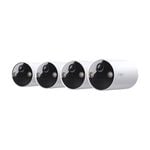 TP-Link Tapo 2K 3MP Smart Wire-Free Indoor/Outdoor Security Camera System - 4 Pack