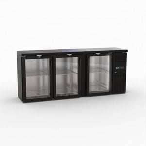 Thermaster Three Door Drink Cooler  - Commercial Bar Fridges (bc3100g)
