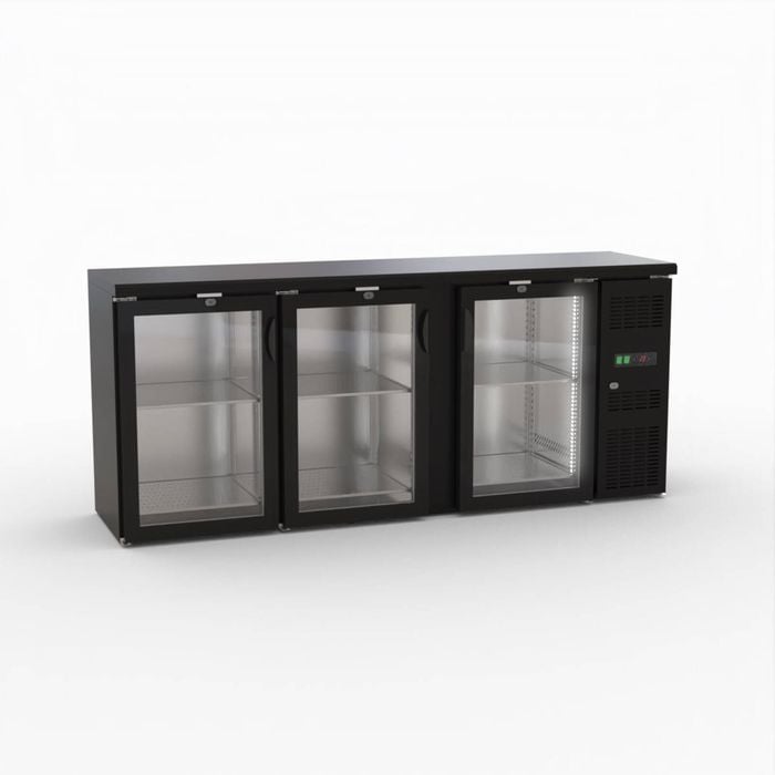 Thermaster Three Door Drink Cooler  - Commercial Bar Fridges (bc3100g)