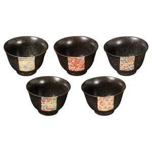 Omotenashi Hanayuzen Chazukedon Set of 5  Tea Bowls - 420ml