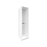 Bedford 450mm White 1 Door Wardrobe Shell
