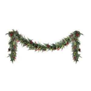 Jingle Jollys 3M Christmas Garland Pre-lit LED Pine Cones