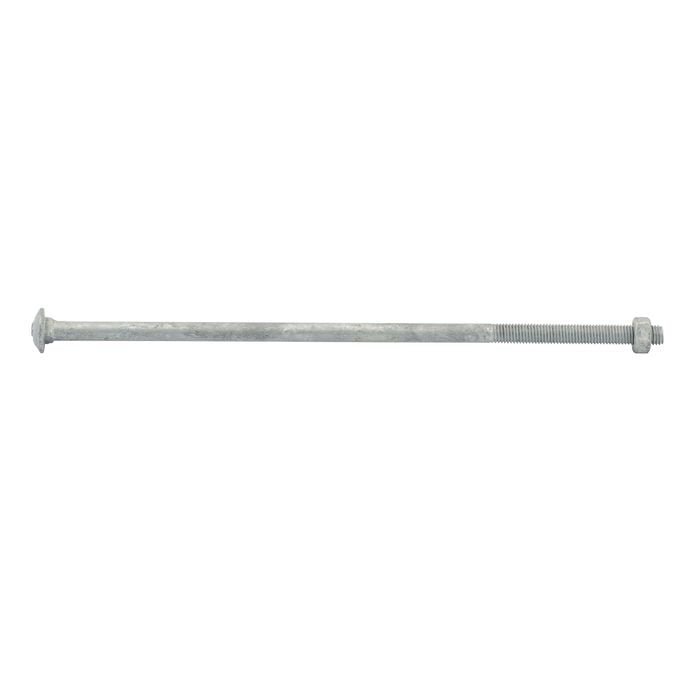 ZENITH M10 x 300mm Hot Dip Galvanised Cup Head Bolts & Nuts - Each