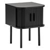 Cooper & Co. Haven Sliding Door 40cm Bedside Table Black