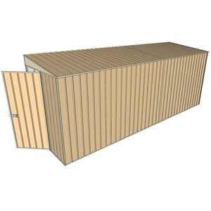 Build-a-Shed 1.5 x 5.2 x 2m Skillion Shed without Side Doors - Cream