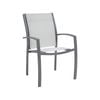 Hartman Aluminium Seaspray Dining Chair - Silver/Jasmine