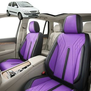 Australian Goose Front Seat Covers for Hyundai Getz 2002 - 2011 (TB) - PU Leather, Purple (2pc)