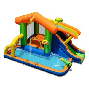 Costway Inflatable Water Slide w/Basketball Football NO Blower