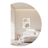 Best World 91cm X 130cm Left Half Moon Wall Mirror