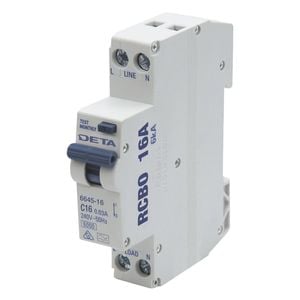 DETA 16A Residual Circuit Breaker With Overload Protection