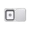 Single Bowl Sink With Drainer Left Hand Bowl