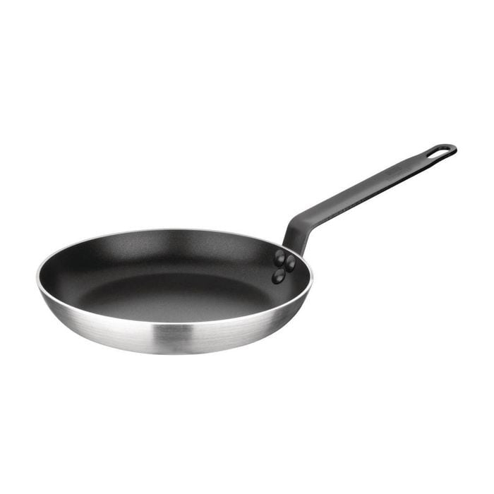 Nisbets Essentials Frying Pan Aluminium Non-stick Teflon 240mm Commercial Kitchen Cookware