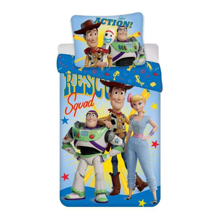 Disney Pixar Toy Story Rescue Kids Cotton Quilt Cover Set - Single Bed Size