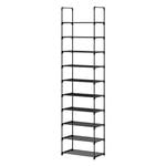 Artiss Shoe Rack DIY Stackable 10-tier Black Dunn