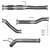 Ignite Exhausts Turbo Back For Toyota Hilux 3l D4d 3" Cat & Diff Pipe Raw Aluminised Steel