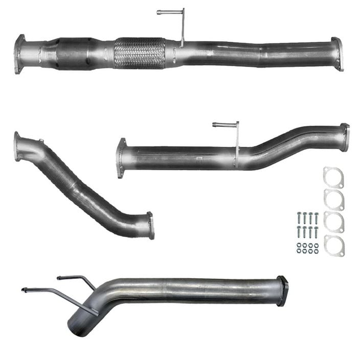 Ignite Exhausts Turbo Back For Toyota Hilux 3l D4d 3" Cat & Diff Pipe Raw Aluminised Steel