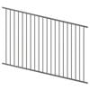 ProtectorAl 350 - 1200 x 1200mm Palladium Silver Raked Up to 15º Flat Top Pool Fence Panel