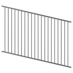 ProtectorAl 350 - 1200 x 1200mm Palladium Silver Raked Up to 15º Flat Top Pool Fence Panel