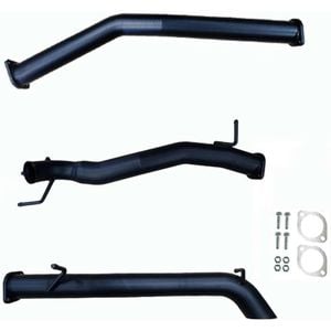 Ignite Exhausts Dpf Back For Volkswagen Amarok 2.0l 3" Straight Pipe Only Black Aluminised Steel