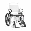 Self-propelled Shower Commode Wheelchair - Hospital Grade, Red, 130kg Capacity - Grey