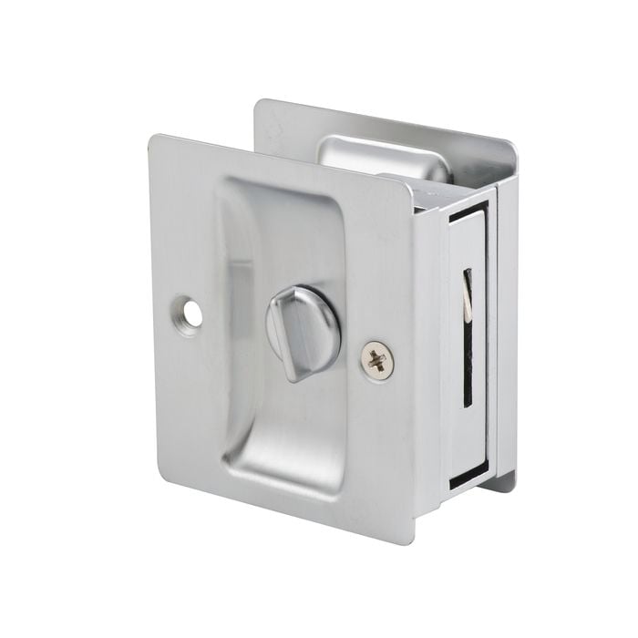 Lane Satin Chrome Sliding Cavity Door Lock