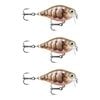 3x Rapala 3.5cm X Light Crank Shallow Run Crankbait Fishing Lures -PUR Prawn UV