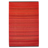 Fab Habitat 180x270cm Sunset Red Cancun Melange Recycled Plastic Outdoor Rug