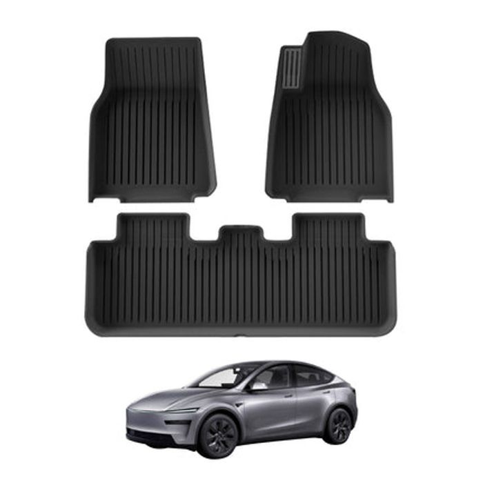 AUSGO 3D Injection Car Floor Mats For Tesla Model Y Juniper 5-Seat 2025-Onwards All-Weather Floor Liners