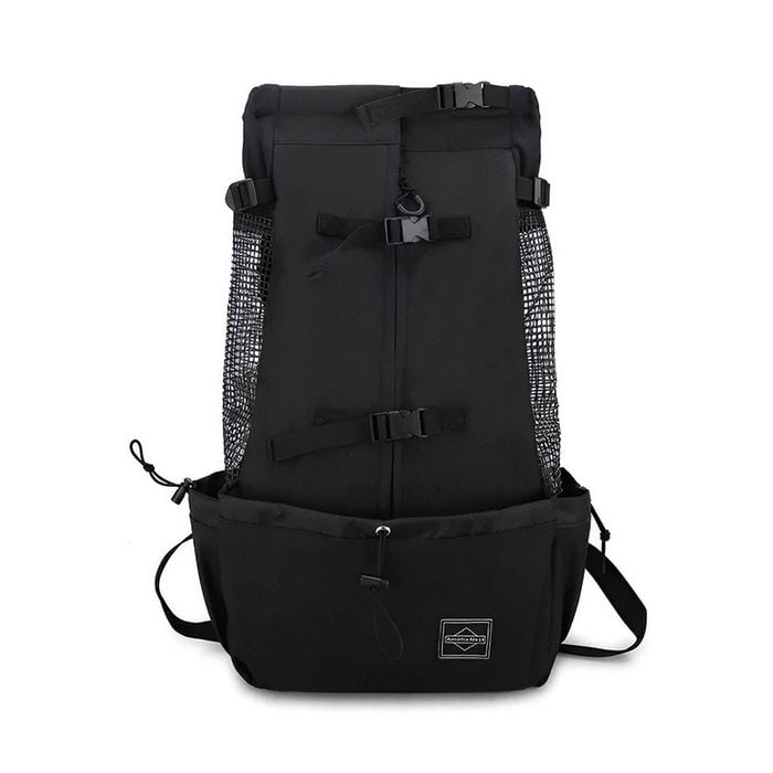 Anypet Xl Black Pet Carrier Backpack With Pockets – Travel & Driving Bag For Medium To Large Dogs